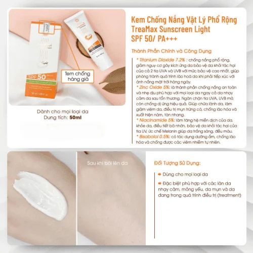 Kem chống nắng TreaMax Sunscreen 1