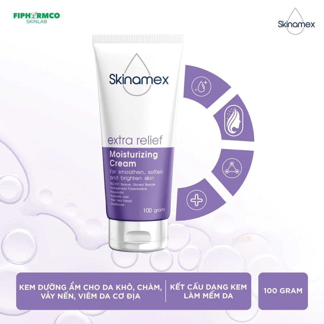 Kem Dưỡng Ẩm,chống nẻ da, giảm ngứa - Skinamex 100g 1
