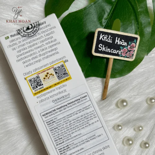 Kem dưỡng da phục hồi, giảm mụn, thâm Dermedic Normacne Mattying Moisturising Cream 40ml 4