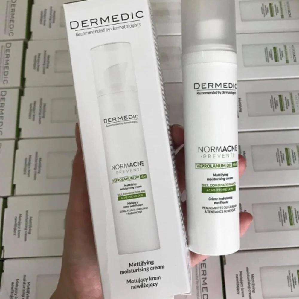 Kem dưỡng da phục hồi, giảm mụn, thâm Dermedic Normacne Mattying Moisturising Cream 40ml 2