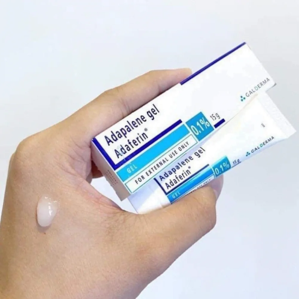 Gel Giảm Mụn Adaferin 0.1% Adapalene 15g 3