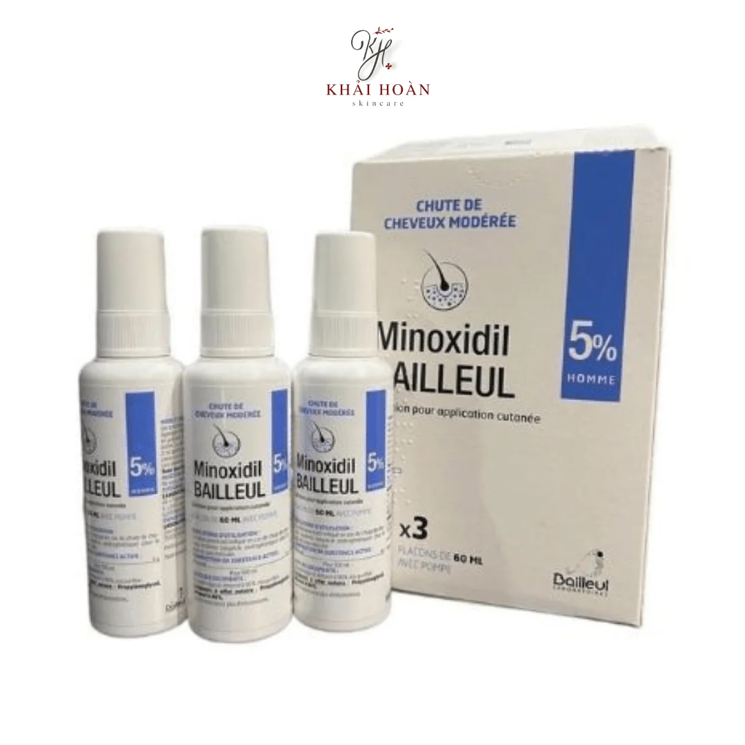 Xịt Mọc Tóc Minoxidil 2% và 5% Giảm Rụng Tóc Và Kích Mọc Tóc Của Pháp 7