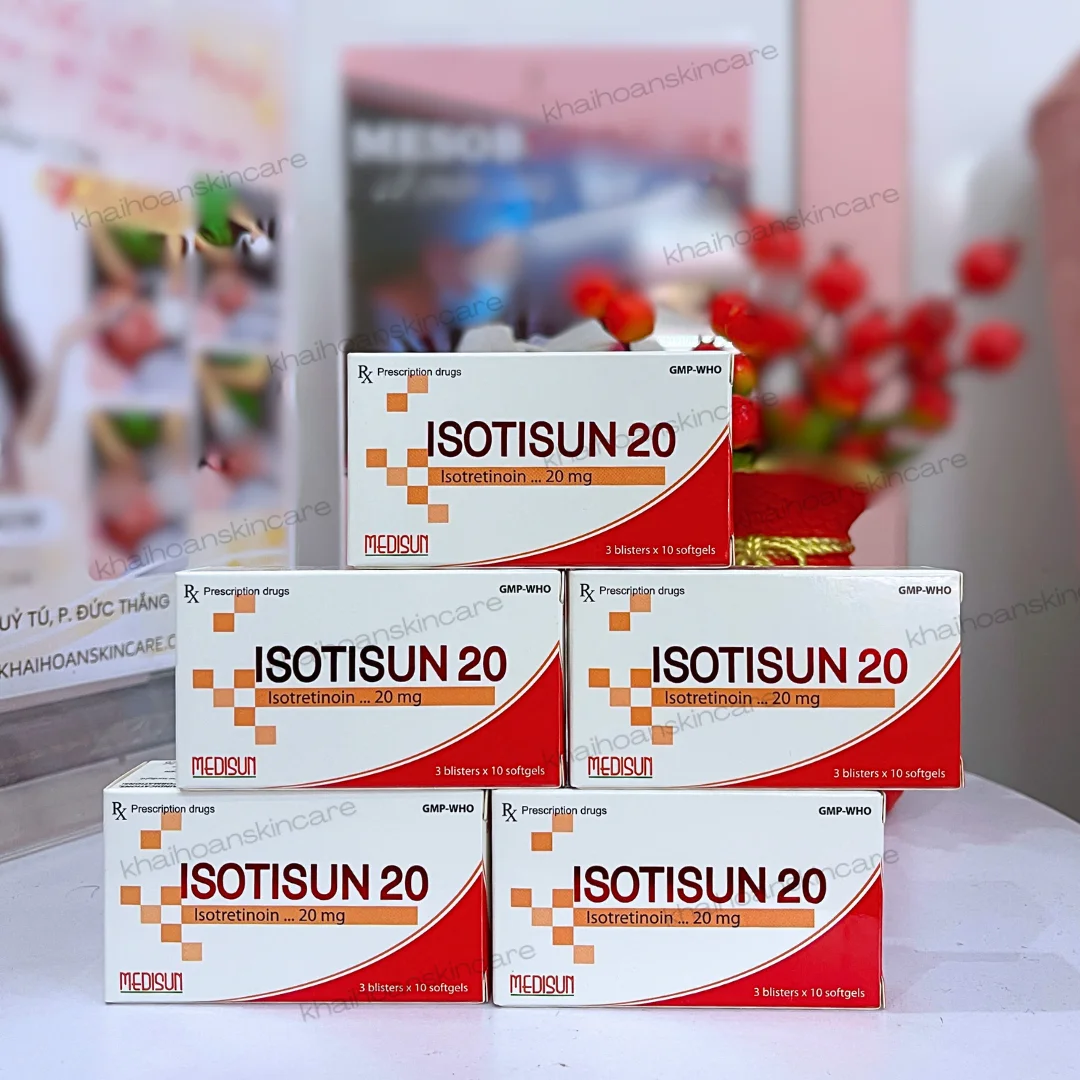 Viên uống isotretinoin isotisun 20mg 1