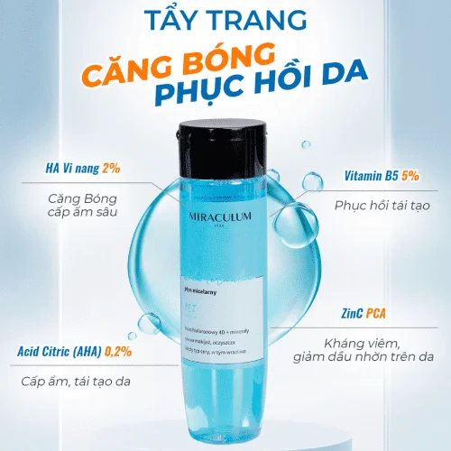 Nước Tẩy Trang Làm Sạch Sâu Miraculum Woda Termalna 4