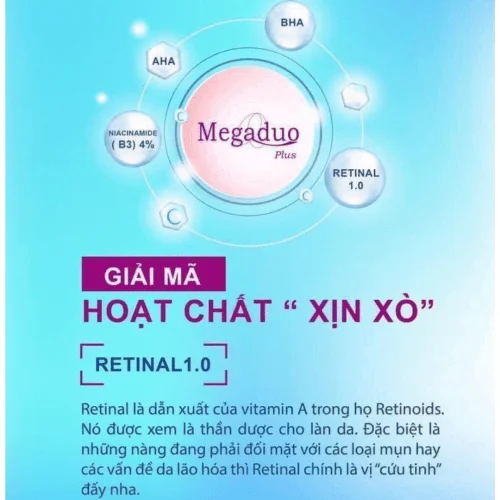 Megaduo Gel plus Giảm Mụn, giảm thâm (AHA-BHA) 1