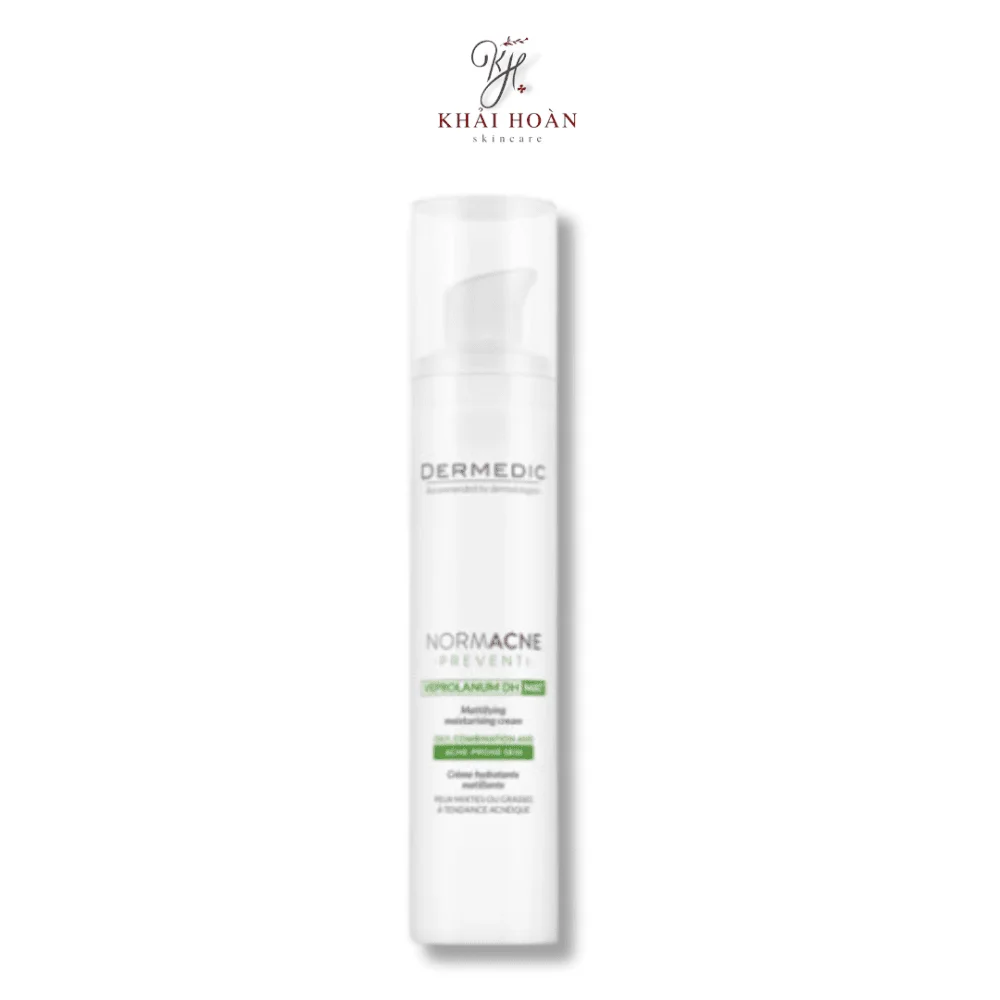 Kem dưỡng da phục hồi, giảm mụn, thâm Dermedic Normacne Mattying Moisturising Cream 40ml