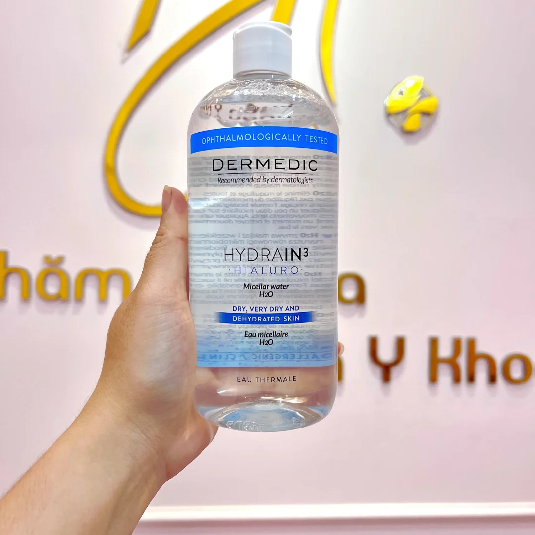 Nước Tẩy Trang Dermedic REDNESS Calm Micellar water H2O 500ml 5