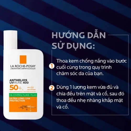 Kem CHỐNG NẮNG LAROCHE POSAY FLUIDE OIL CONTOL 1