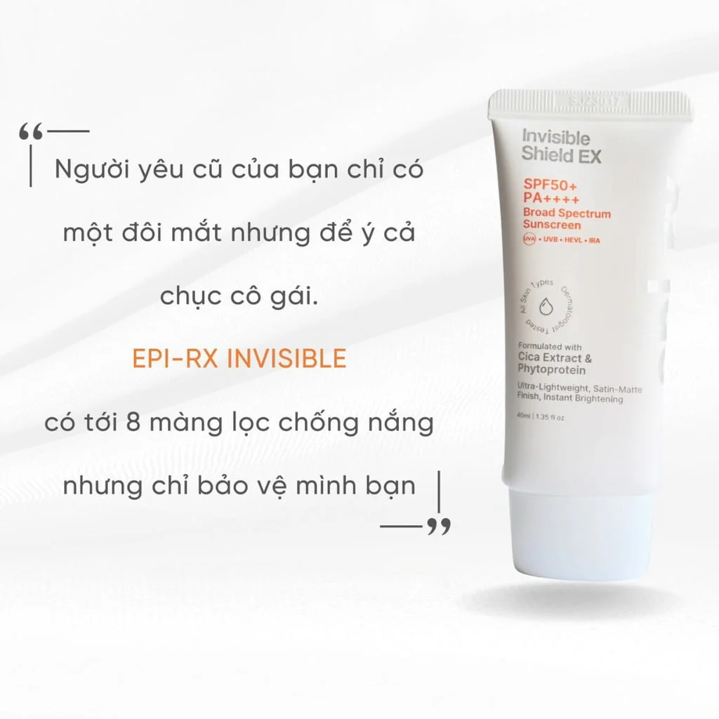 Kem chống nắng Epirx invisible shield EX SPF 50+ 7