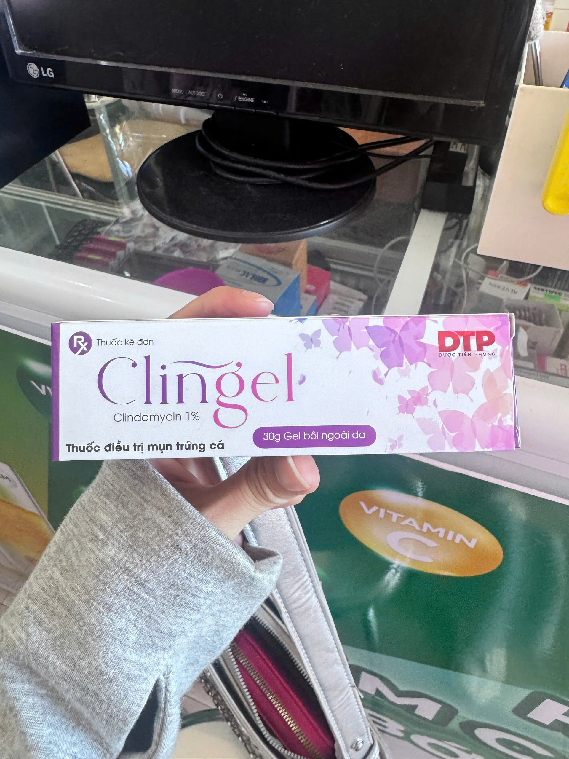 Gel Bôi Mụn Trứng Cá, Mụn Viêm Clingel 1% Khải Hoàn Derma / CPC1 Hà Nội
