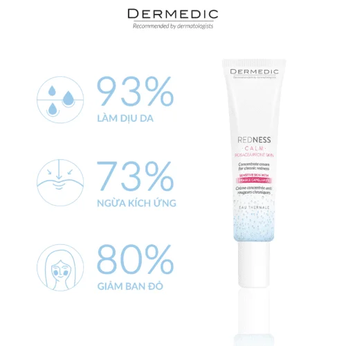 Kem Dưỡng Dermedic Redness làm dịu và phục hồi da bị kích ứng, mẫn đỏ, giãn mao mạch 1