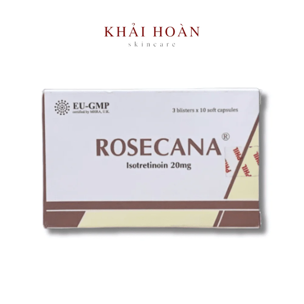 Viên Uống Trị Mụn Rosecana Isotretinoin 20mg