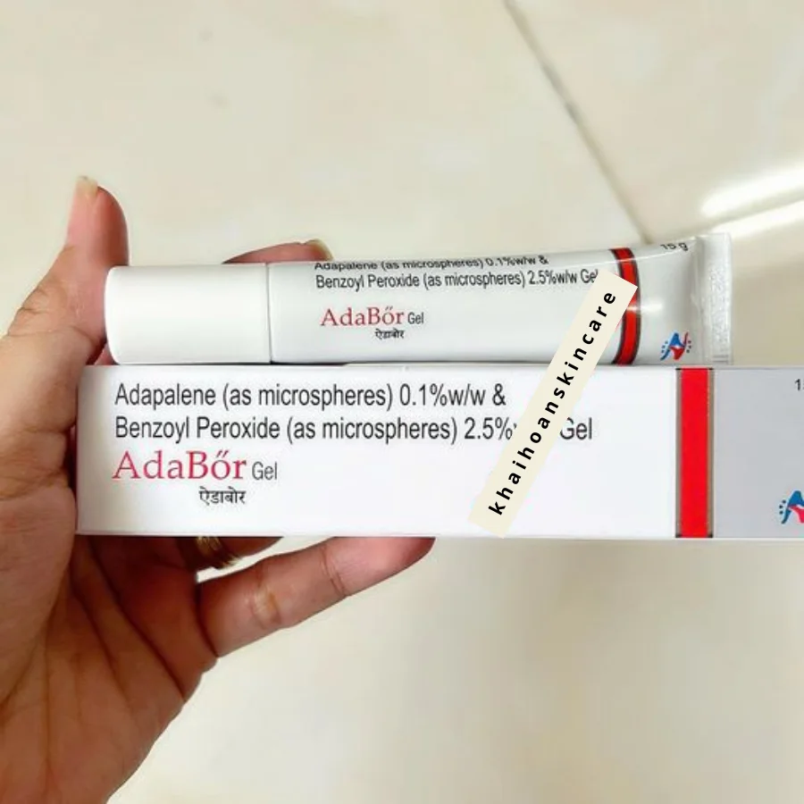 Adabor Gel - chuyên điều trị mụn trứng cá và tẩy tế bào chết giúp da sáng mịn 1