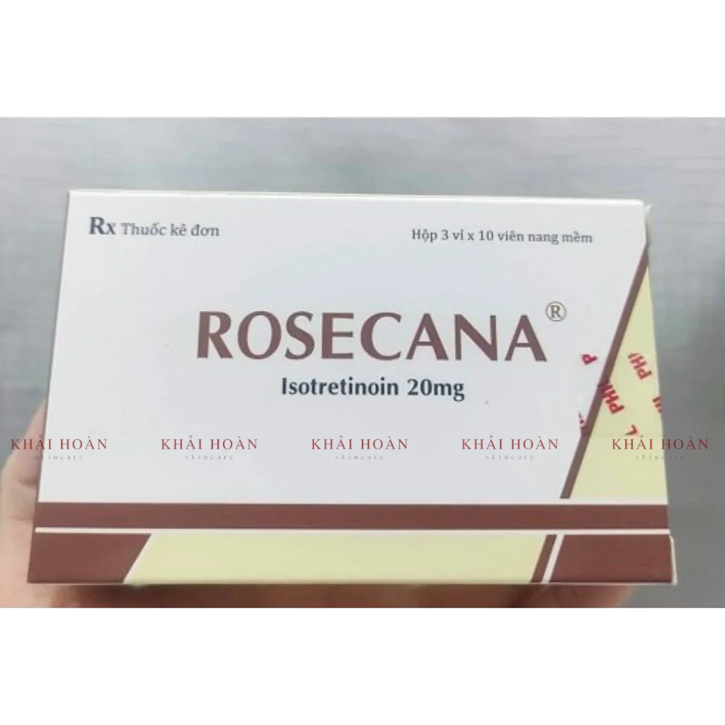 Viên Uống Trị Mụn Rosecana Isotretinoin 20mg 1