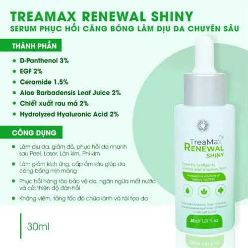 Serum Phục Hồi sau Peel, Laser Treamax Renewal Shiny 1