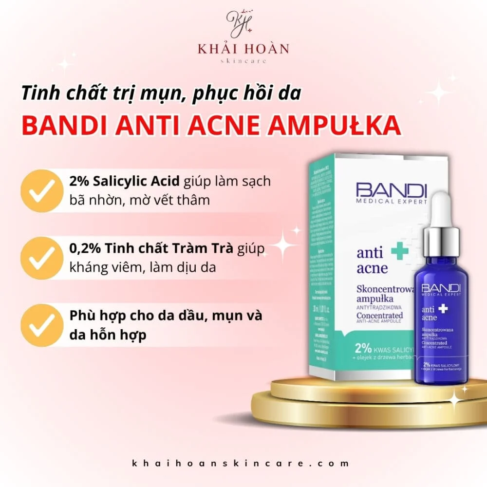 Bandi Anti Acne Ampułka| Chiến Binh Diệt Mụn, Tái Sinh Da