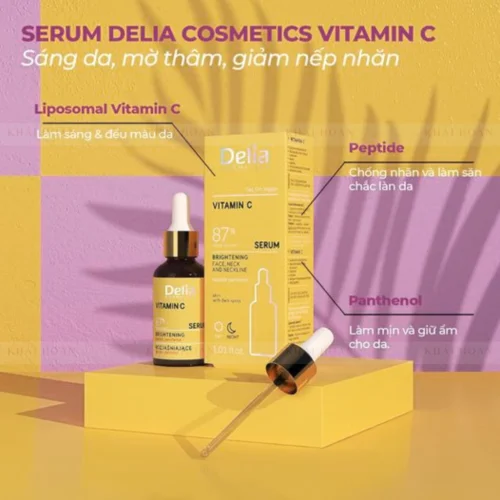 Serum Delia Vitamin C Sáng da, mờ thâm, nhăn 30ml 2