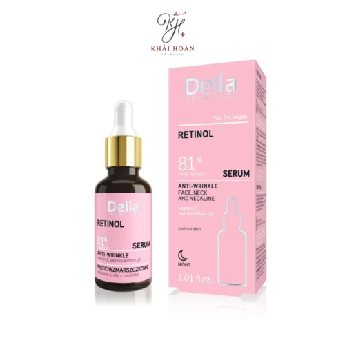 Serum Delia Retinol 81% Giảm Nhăn, Tái Tạo Da 30ml