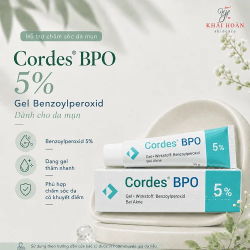 Cordes BPO 5% – Gel Hỗ Trợ Cải Thiện Mụn Viêm, Mụn Ẩn Và Bít Tắc Lỗ Chân Lông