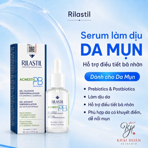 Rilastil Acnestil PB – Serum Làm Dịu Da Mụn, Kiểm Soát Dầu Nhờn 30ml