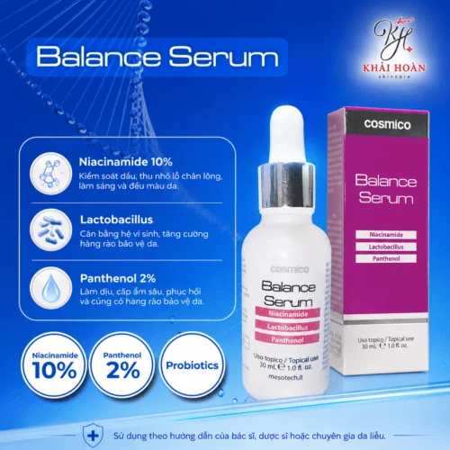 Balance Serum Niacinamide 10% - Kiềm Dầu, Phục Hồi, Ngừa Mụn