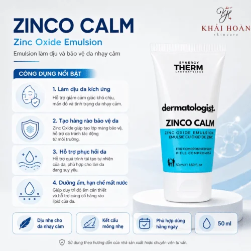 Synergy Therm Zinco Calm – Kem Làm Dịu, Phục Hồi Da Chuyên Sâu