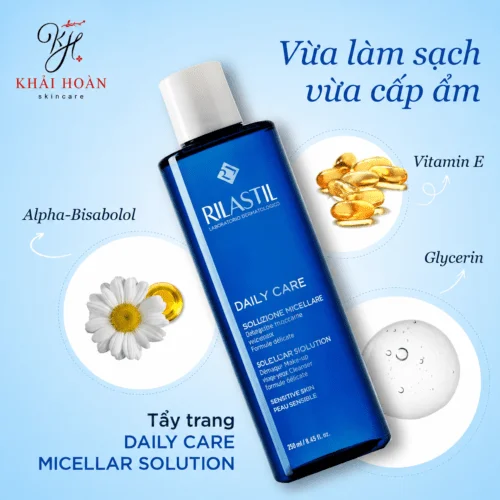 Nước Tẩy Trang Rilastil Daily Care Micellar Solution Cho Da Nhạy Cảm