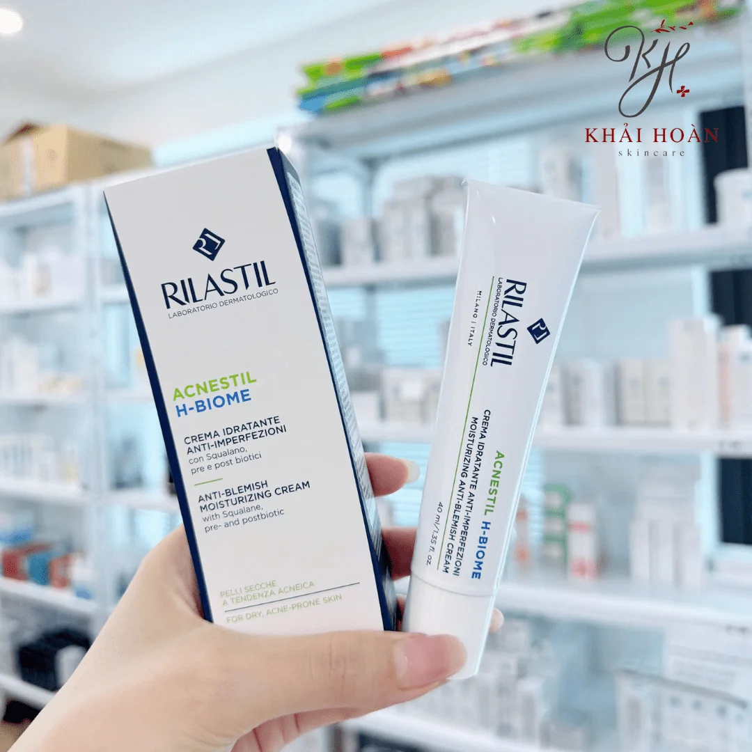 Rilastil Acnestil H-Biome – Kem Cấp Ẩm Kiềm Dầu, Giảm Mụn Và Cân Bằng Hệ Vi Sinh 2