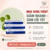 Gel Trị Mụn Clidabax B Gel (Clindamycin 1% & Benzoyl Peroxide 2.5%) Tuýp 15g - Giảm Sưng, Gom Cồi Mụn