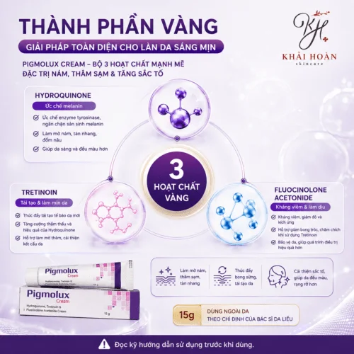 Pigmolux Cream 15g - Kem Bôi Giảm Nám, Tàn Nhang 1