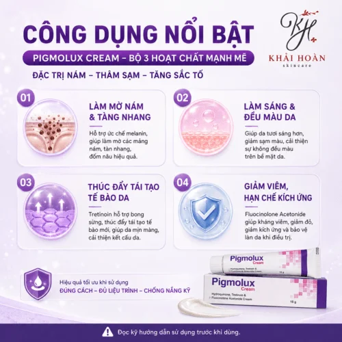 Pigmolux Cream 15g - Kem Bôi Giảm Nám, Tàn Nhang 2