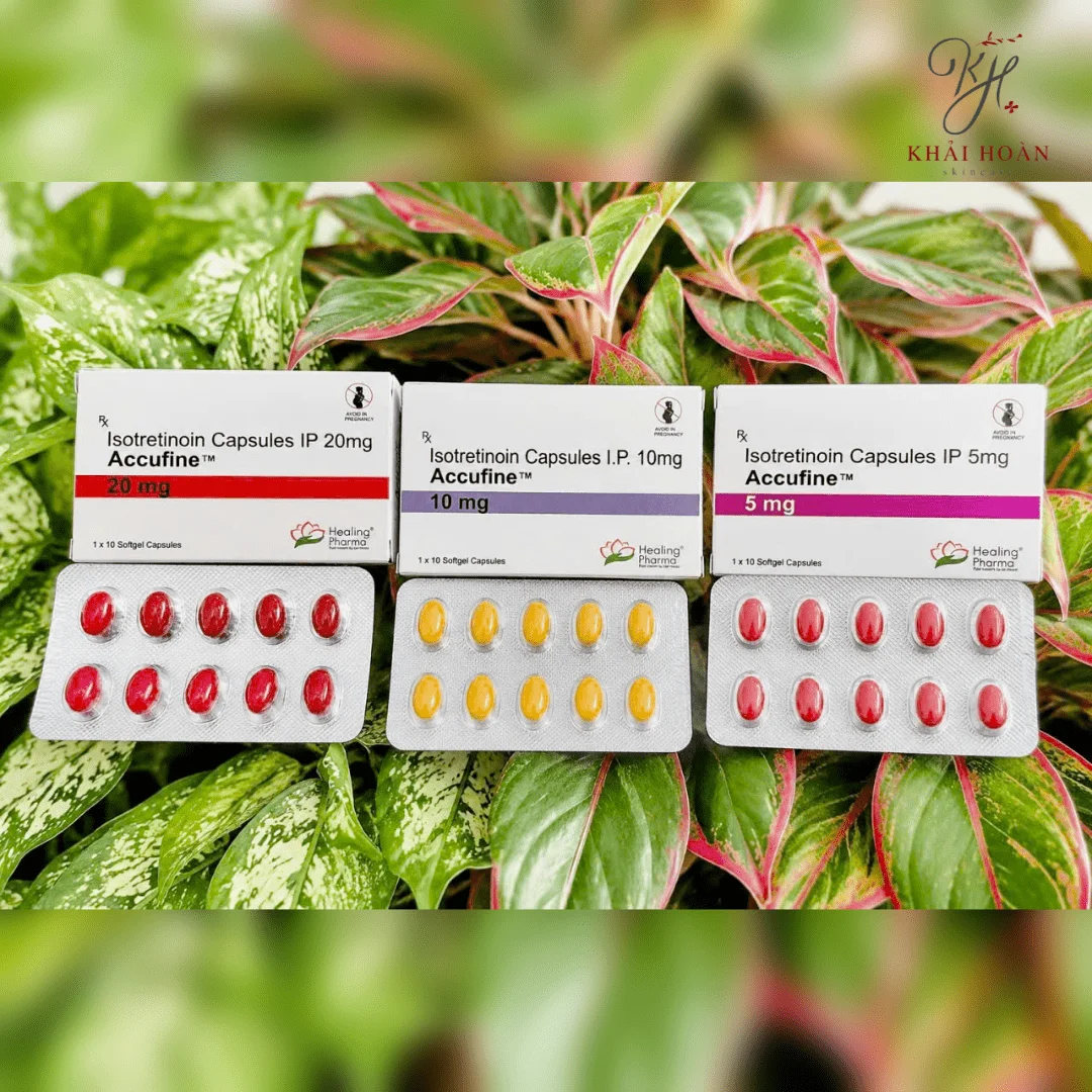 Viên uống Healing Pharma Accufine 5mg - Hỗ trợ giảm mụn 4