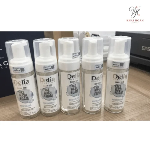 Sữa Rửa Mặt Tạo Bọt Cho Da Dầu Mụn Delia Clean Skin Face Wash Foam Moisturizing 150ml 4